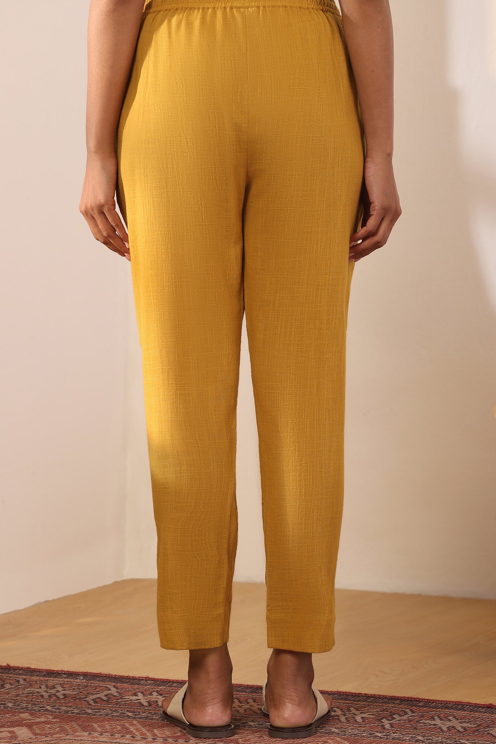 Roza Zoya Mustard Narrow Pants