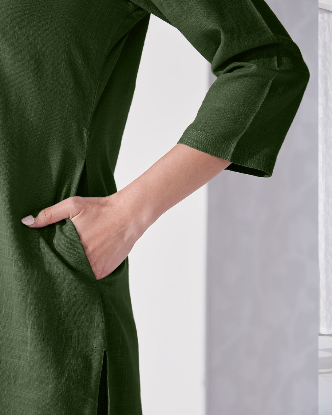 Roza Tara Forest Green Kurta