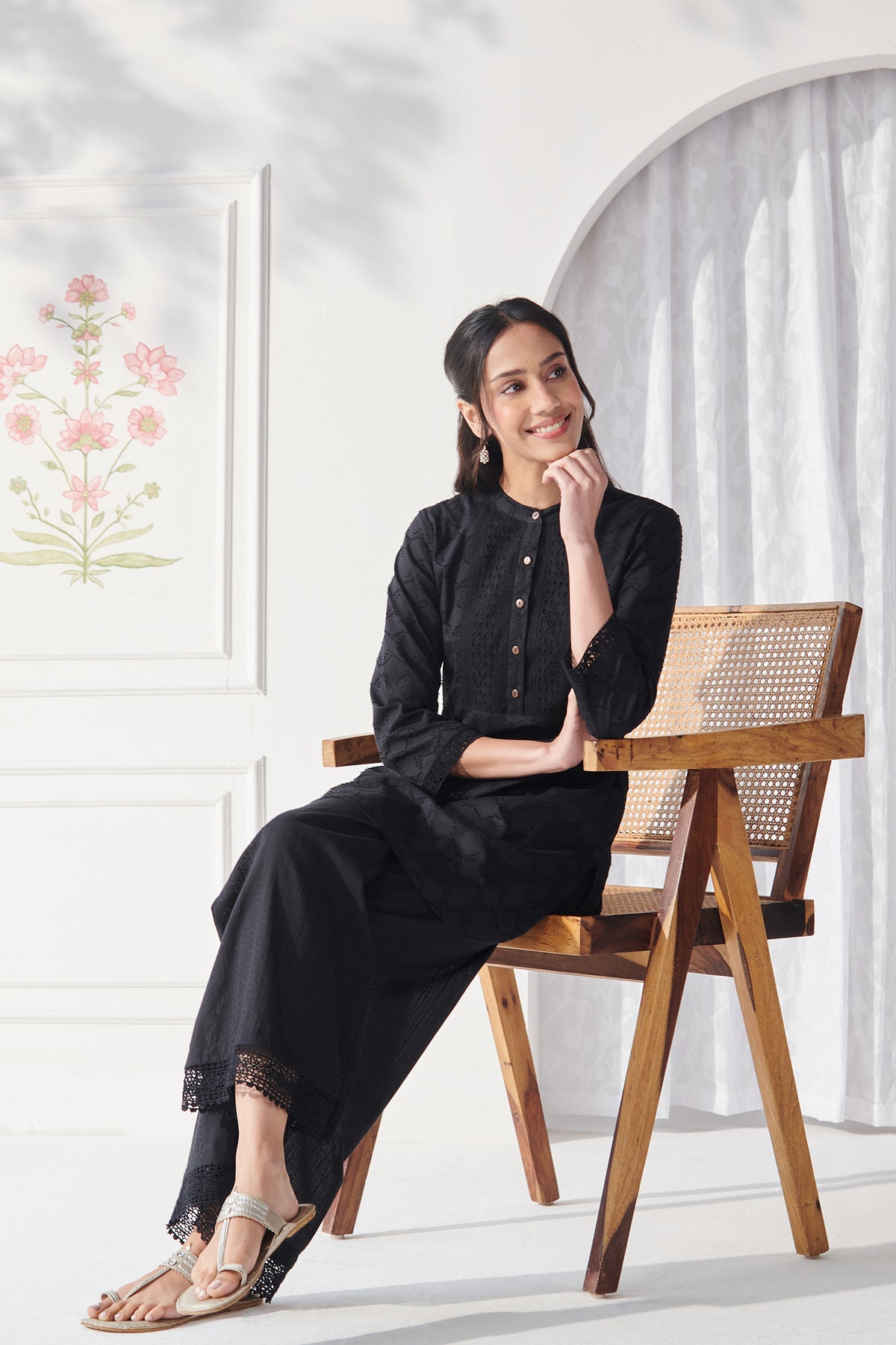 Mumtaz Nazma Black Co-Ord Set