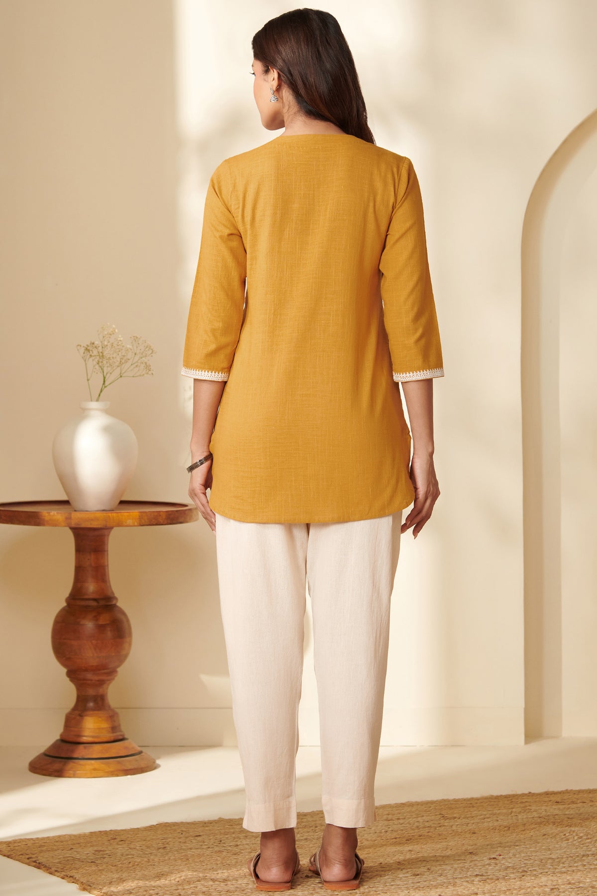 Surplus: Mehraab Raziya Mustard Top