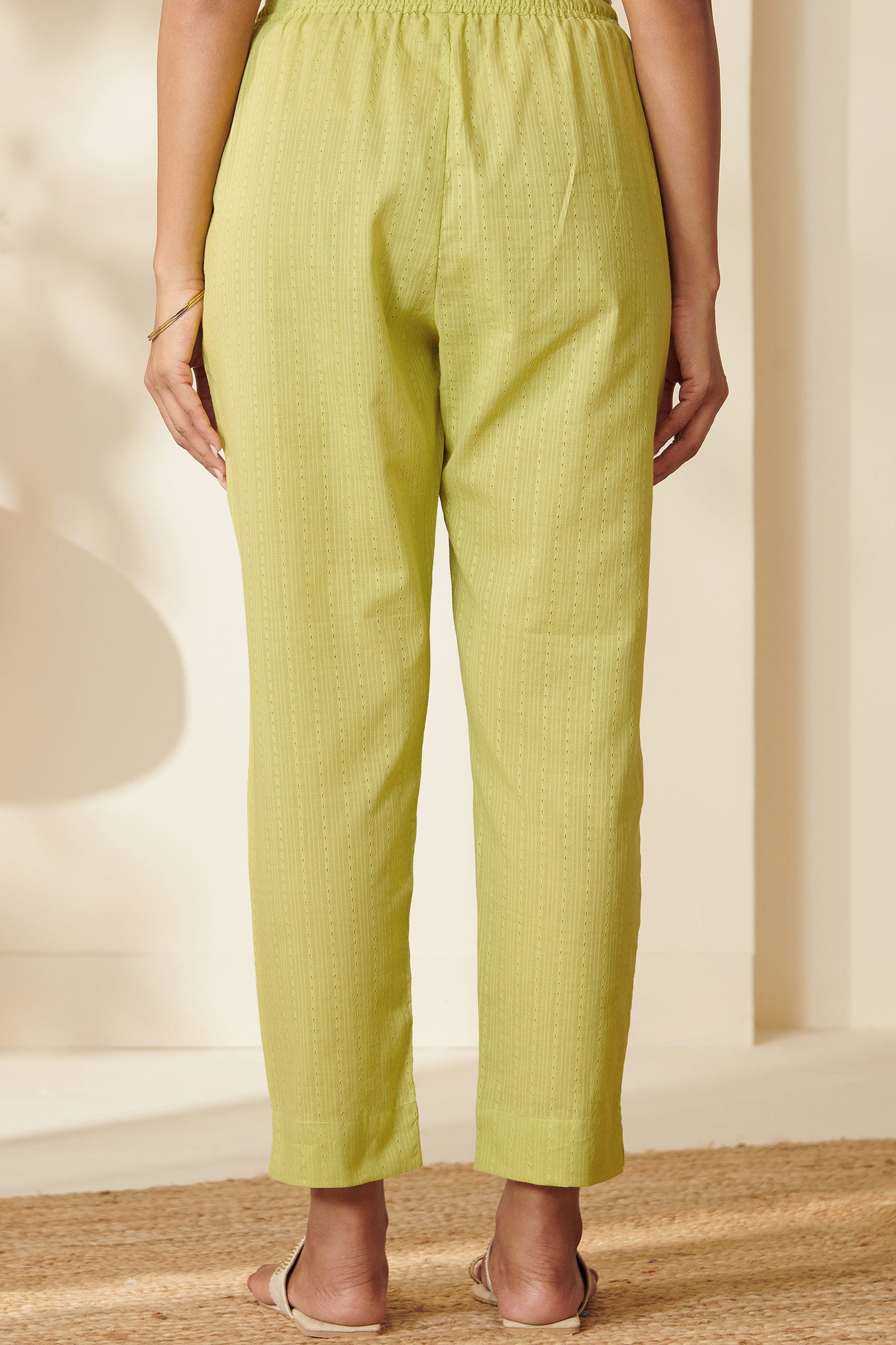 Roza Darya Green Narrow Pants