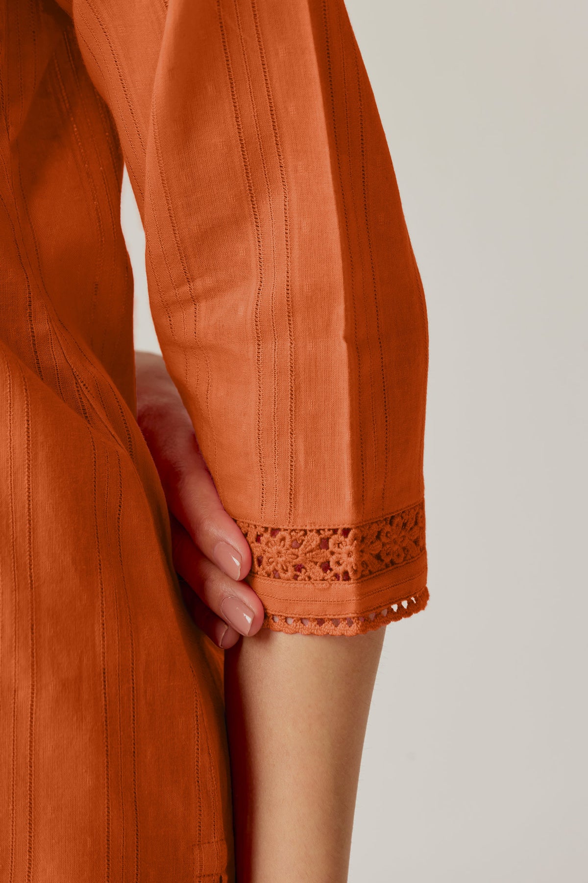 Roza Farhat Rust Orange Kurta
