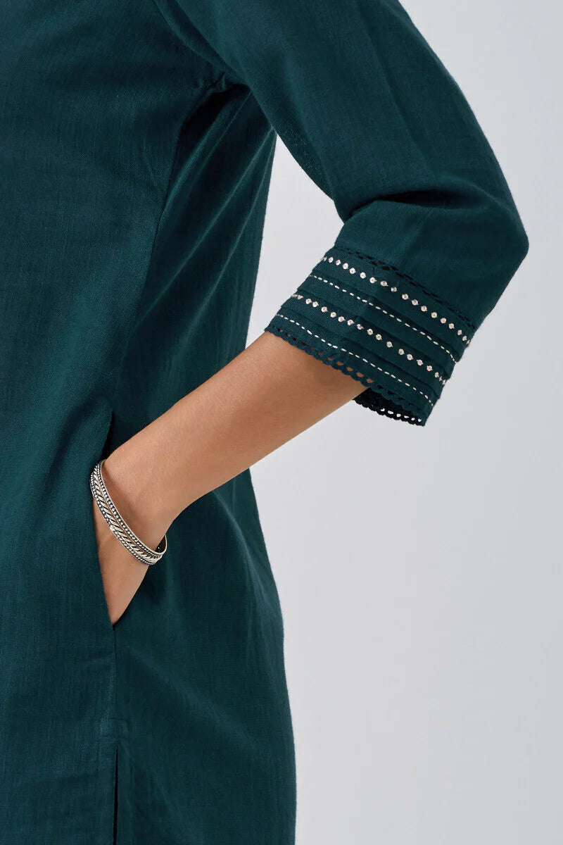 Surplus: Roza Jannat Dark Blue Kurta