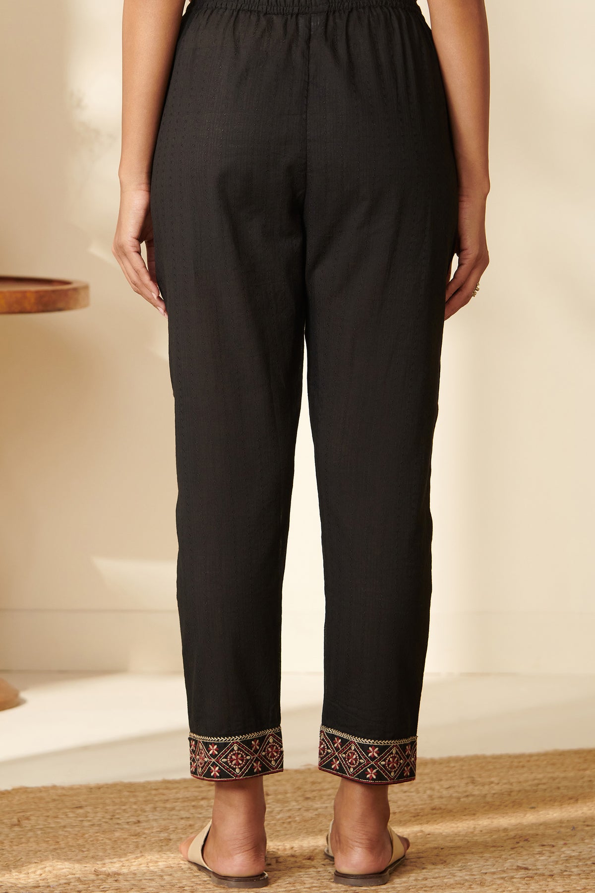 Mehraab Safiya Black Narrow Pants