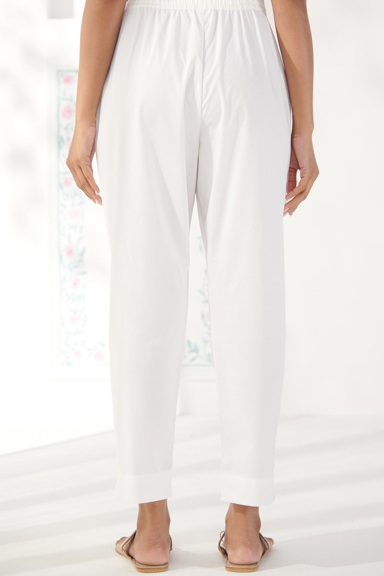 Surplus: Roza Zafina White Narrow Pants