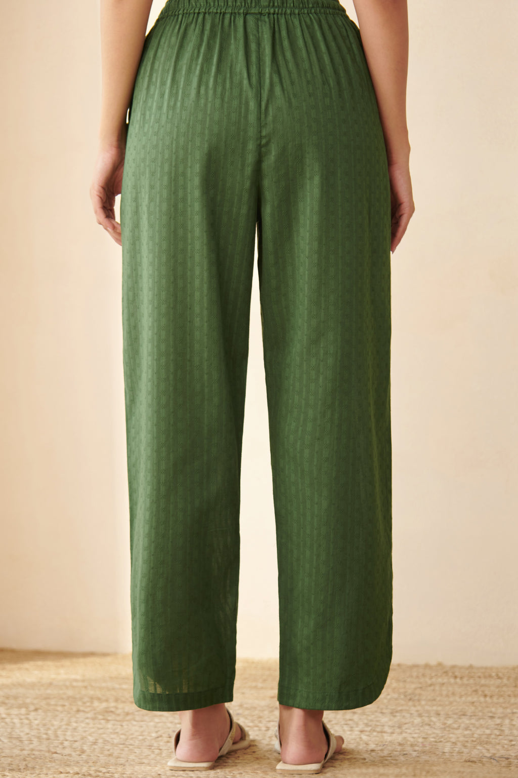 Roza Aaira Bottle Green Pants