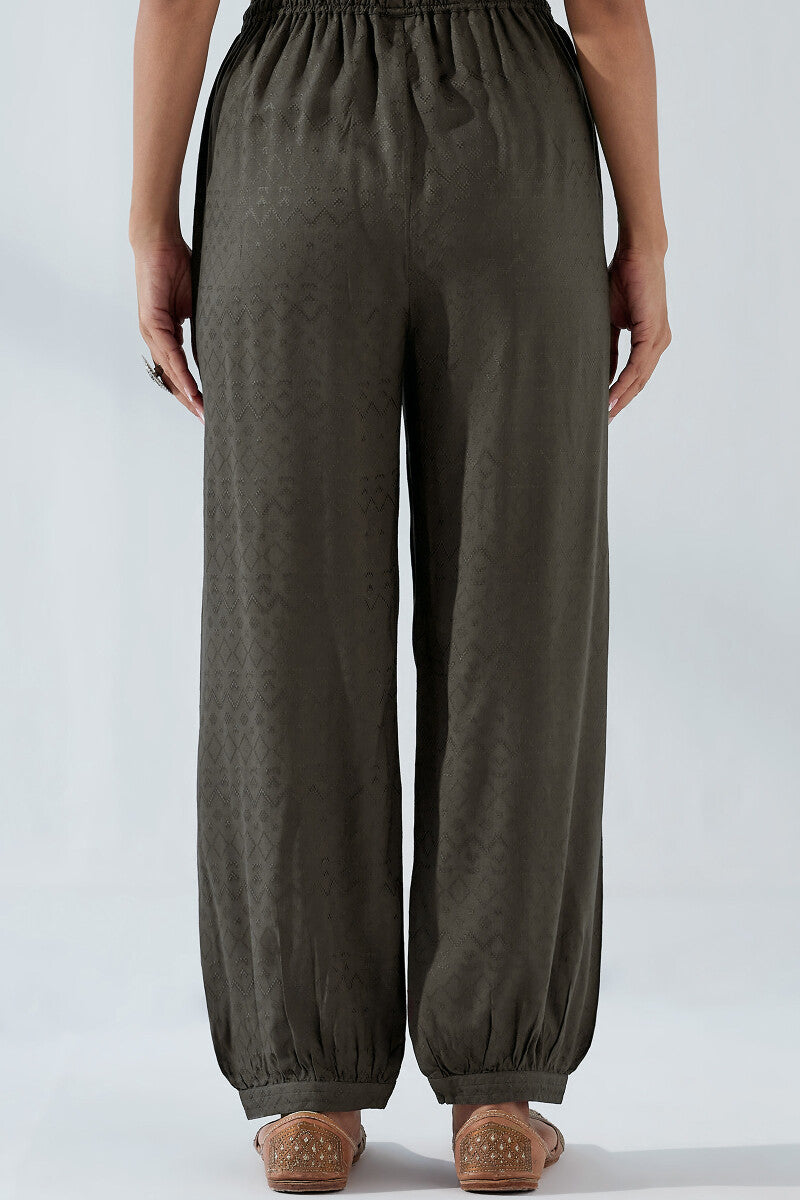 Naadirah Zoya Brown Dobby Izhaar Pants