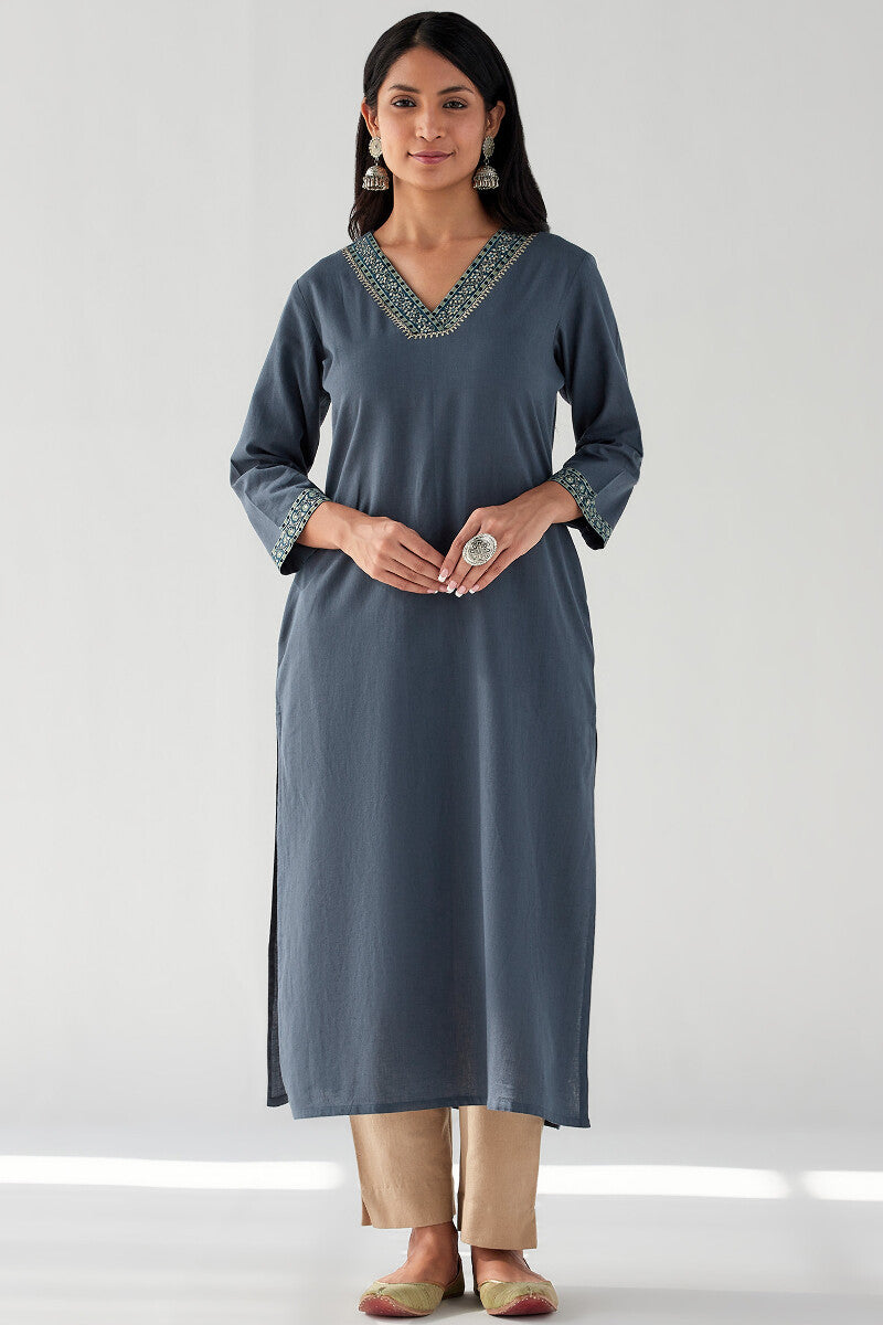 Gauhar Sahira Flax Cotton Kurta