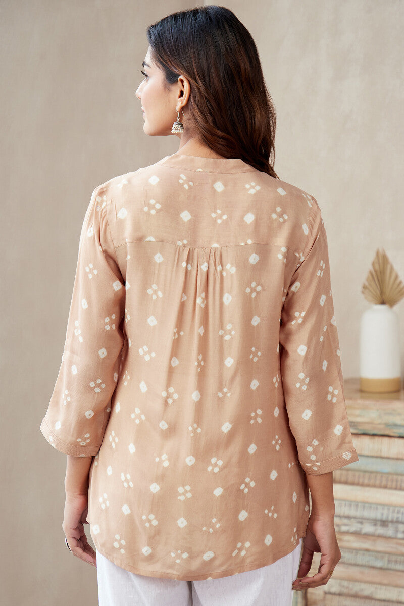 Roza Jannat Light Brown Top