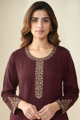Naadirah Nahida Faux Wool Handloom Kurta