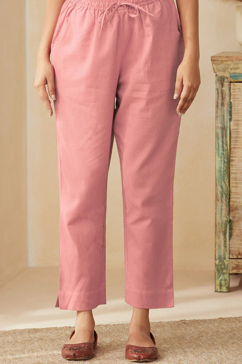 Surplus: Roza Seher Pink Narrow Pants