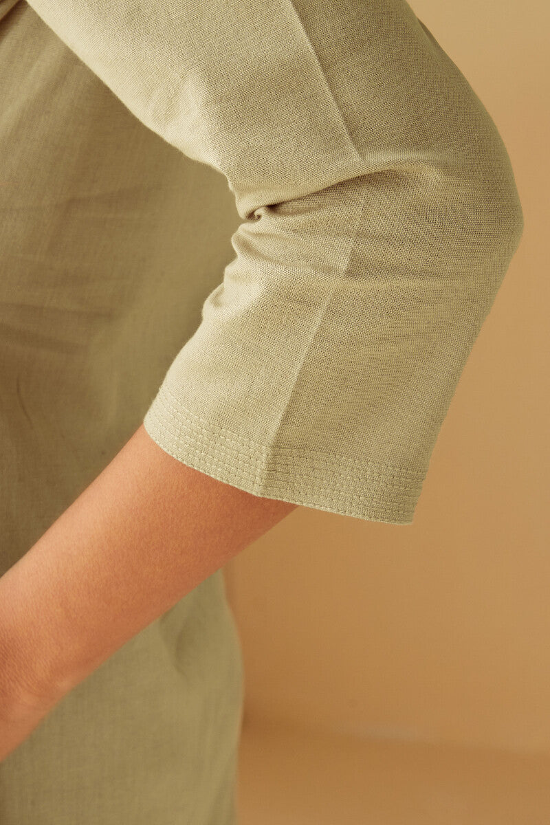 Surplus: Roza Dahlia Beige Kurta