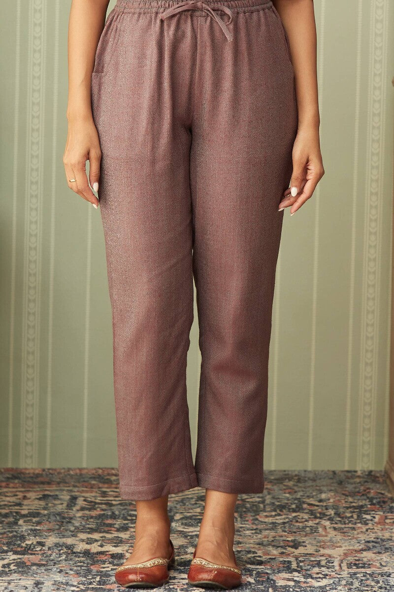 Naadirah Fahima Faux Wool Narrow Pants