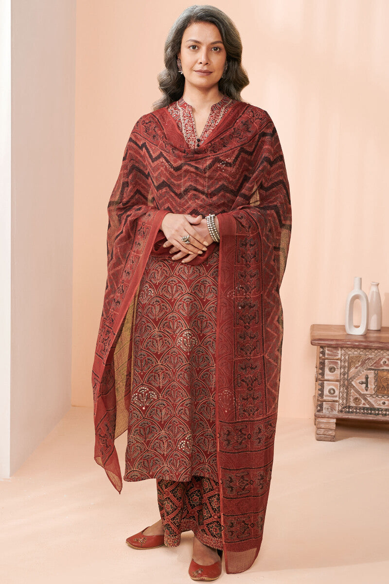 Sehra Samira Ajrak Dupatta