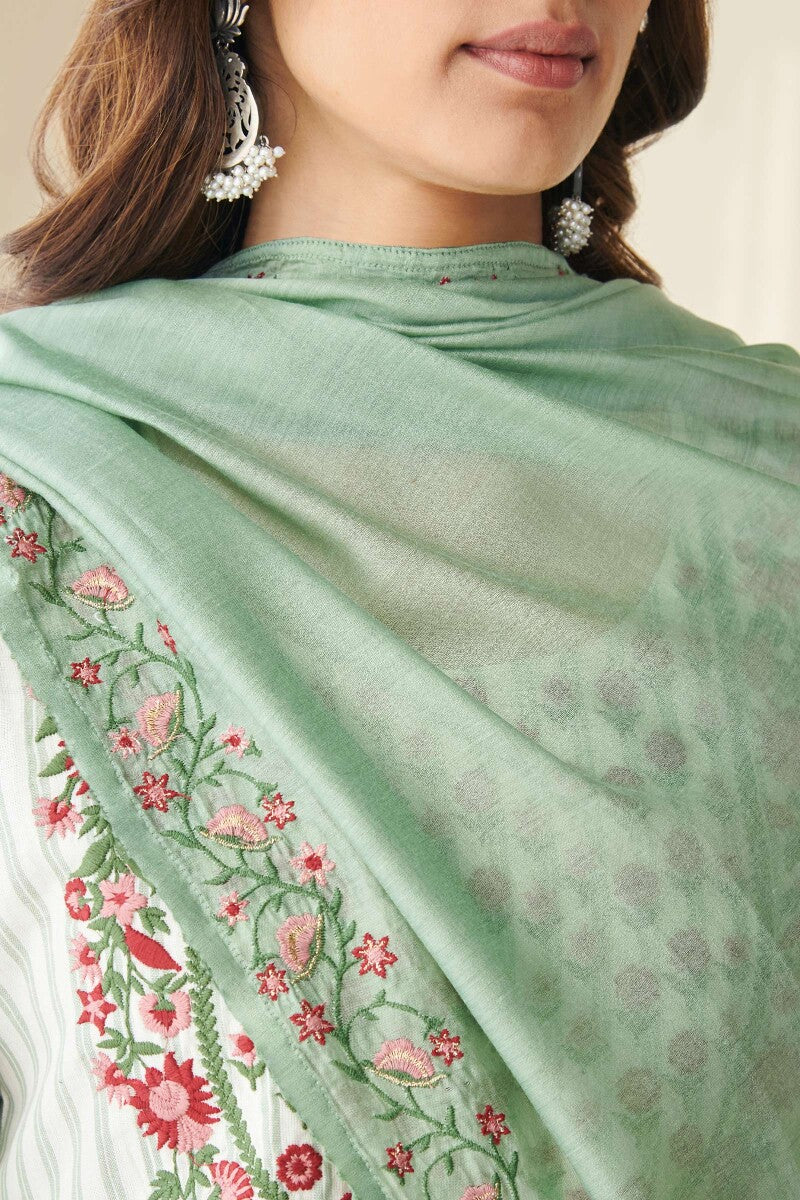Gulbarg Faheema Cotton Silk Dupatta