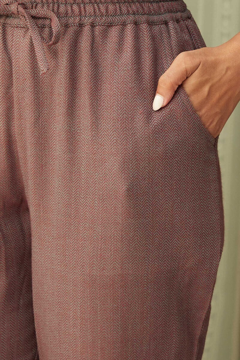 Naadirah Fahima Faux Wool Narrow Pants