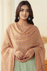 Roza Seher Pink Sanganeri Dupatta