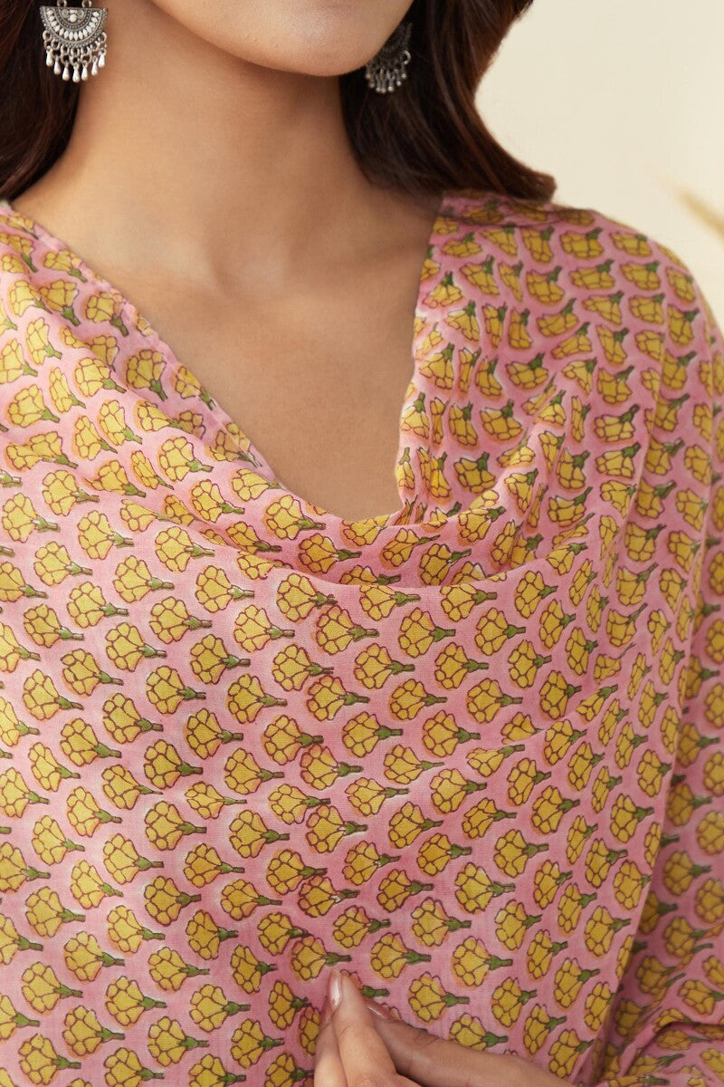 Roza Seher Pink Sanganeri Dupatta