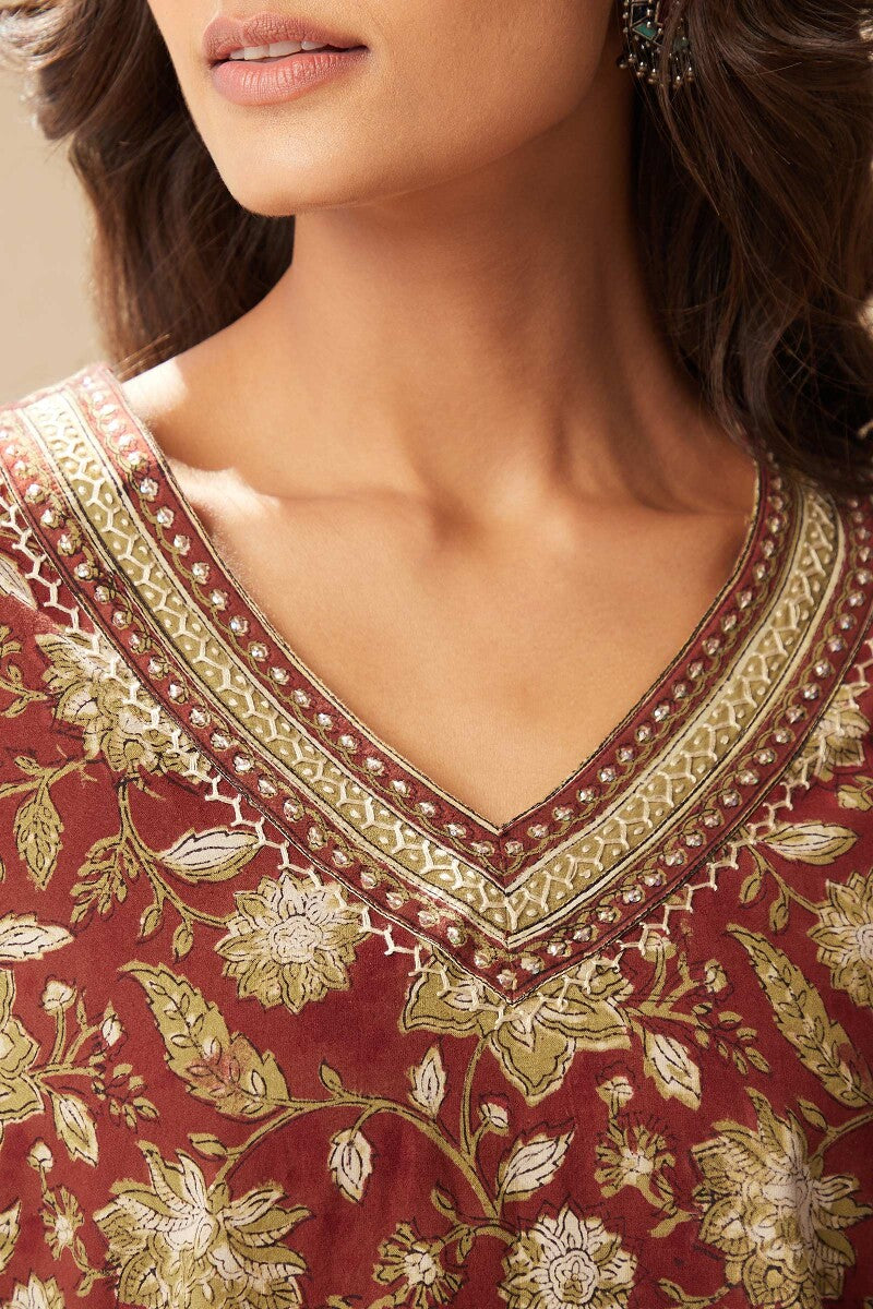 Sehra Layla Bagru Kurta