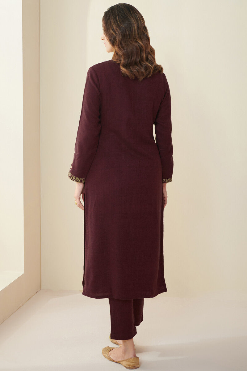 Naadirah Nahida Faux Wool Handloom Kurta