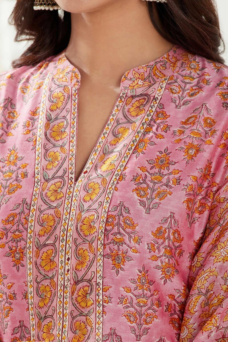 Gauhar Nazneen Sanganeri Chanderi Kurta