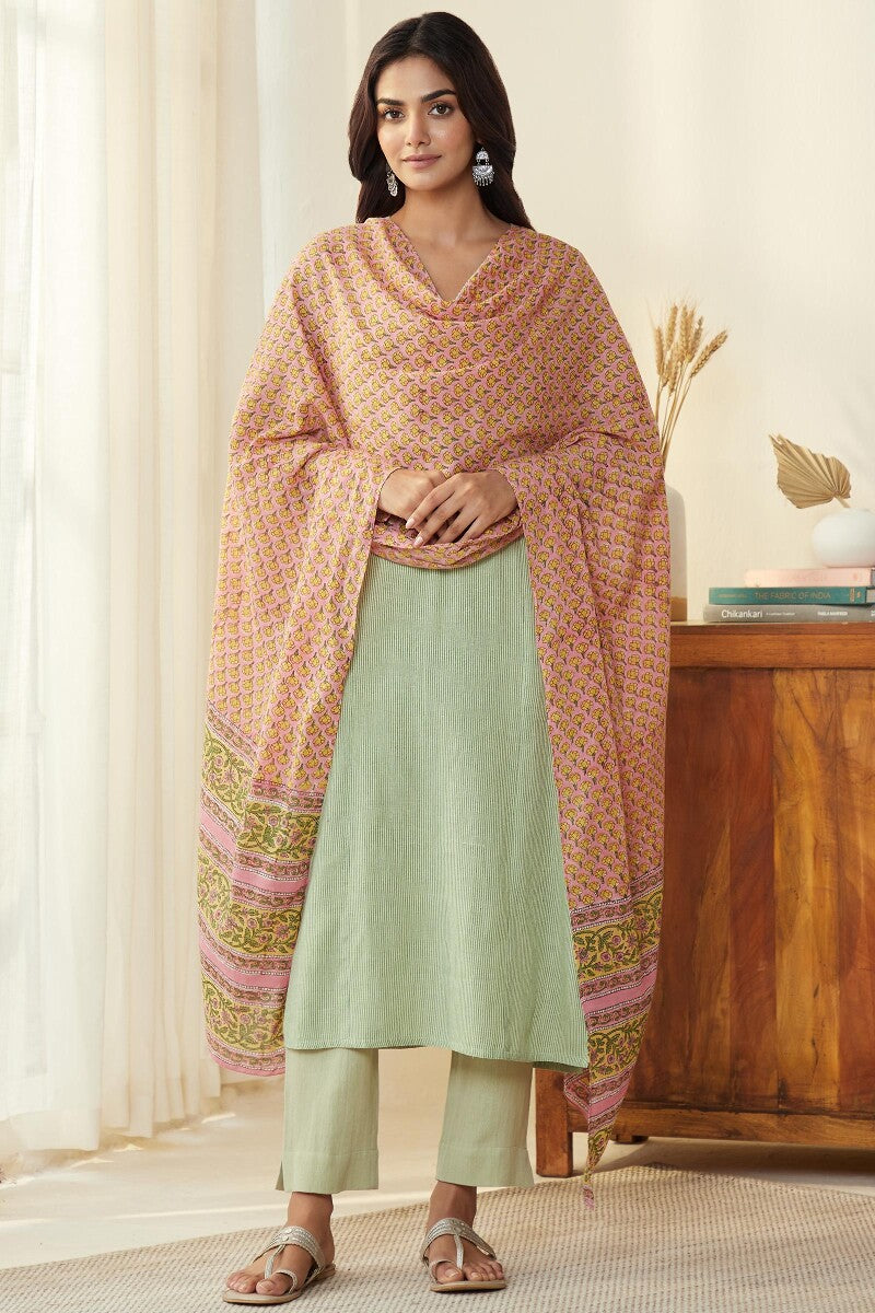 Roza Seher Pink Sanganeri Dupatta