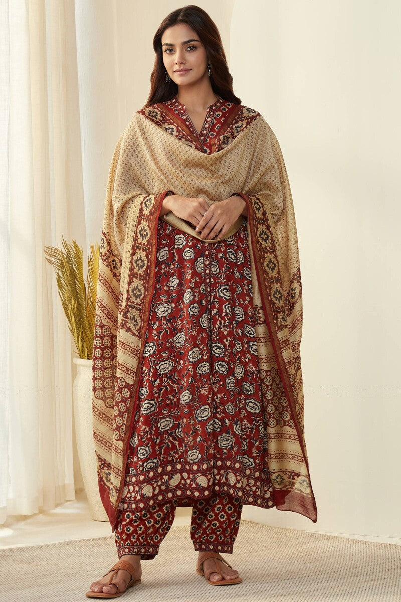 Sehra Rahima Bagru Dupatta