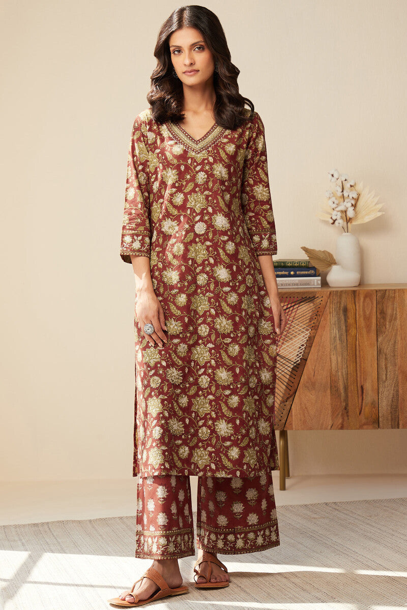 Sehra Layla Bagru Kurta