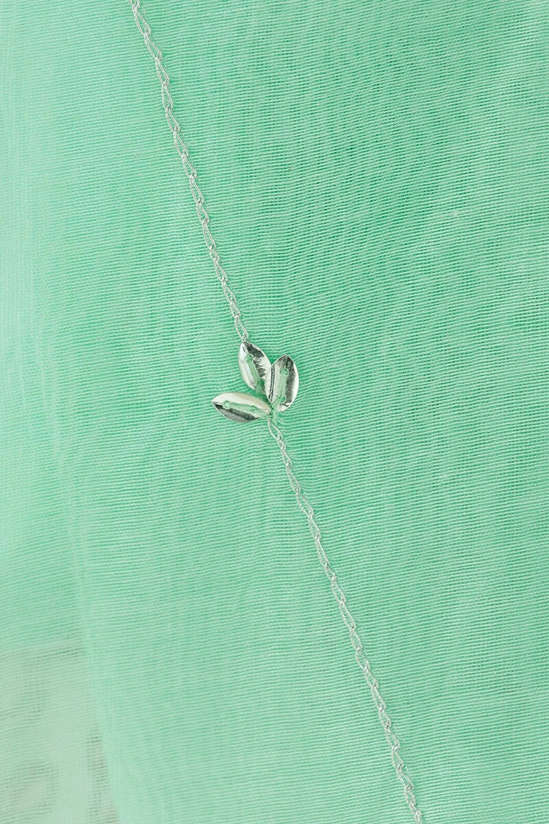 Gauhar Farhat Green Cotton Silk Dupatta