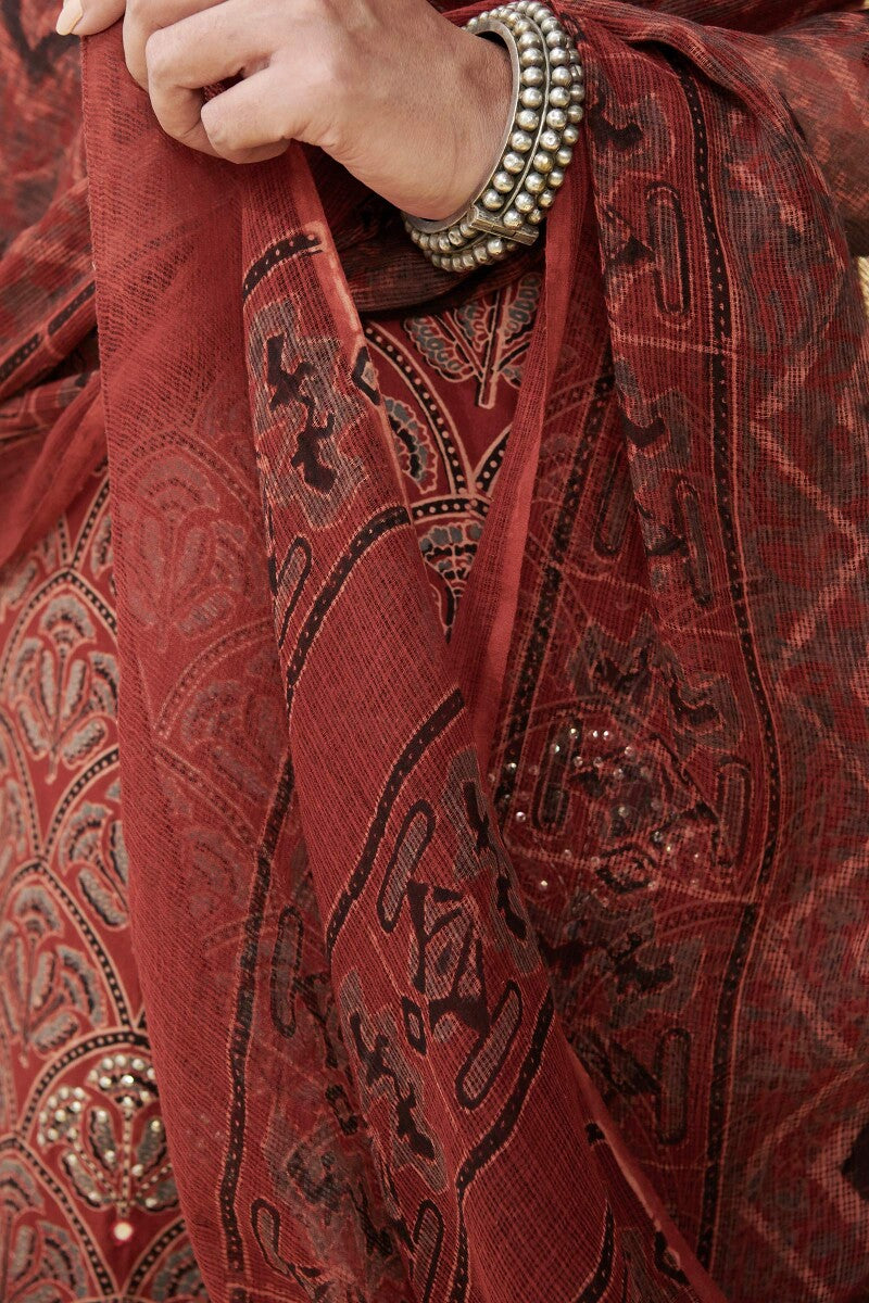 Sehra Samira Ajrak Dupatta