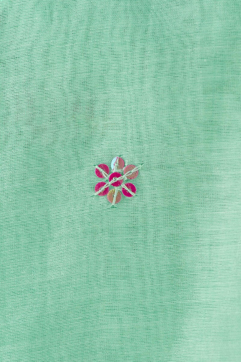 Gauhar Farhat Green Cotton Silk Dupatta