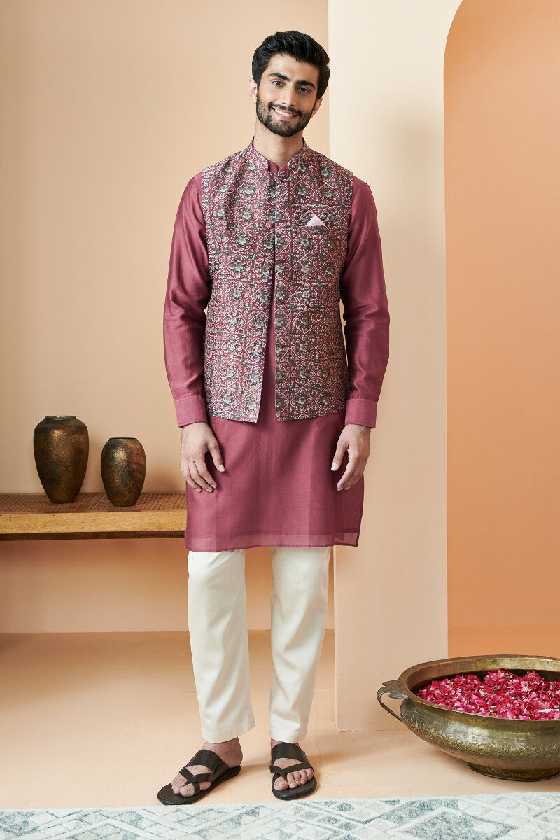 Shirin Zeeshan Sanganeri Nehru Jacket