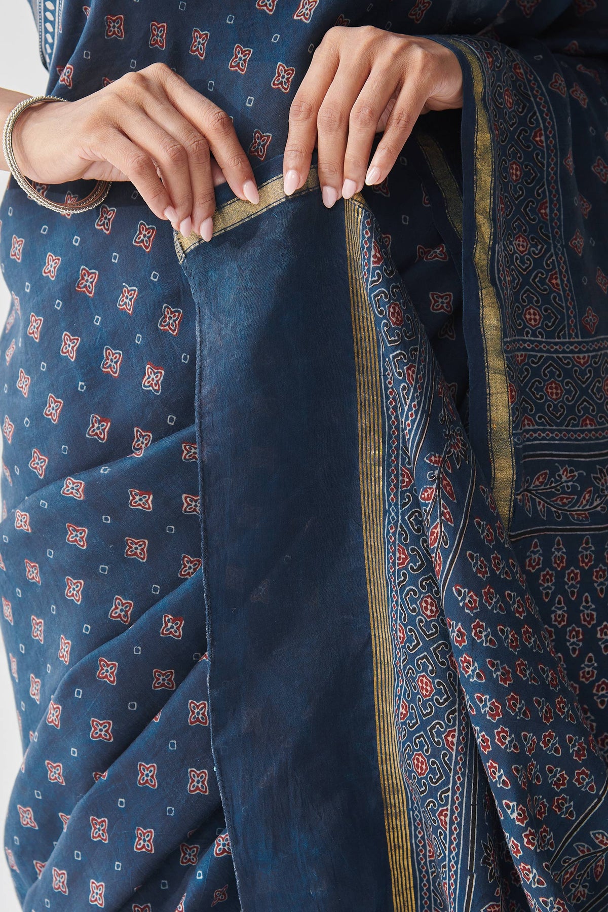Sehra Nusreen Ajrak Saree
