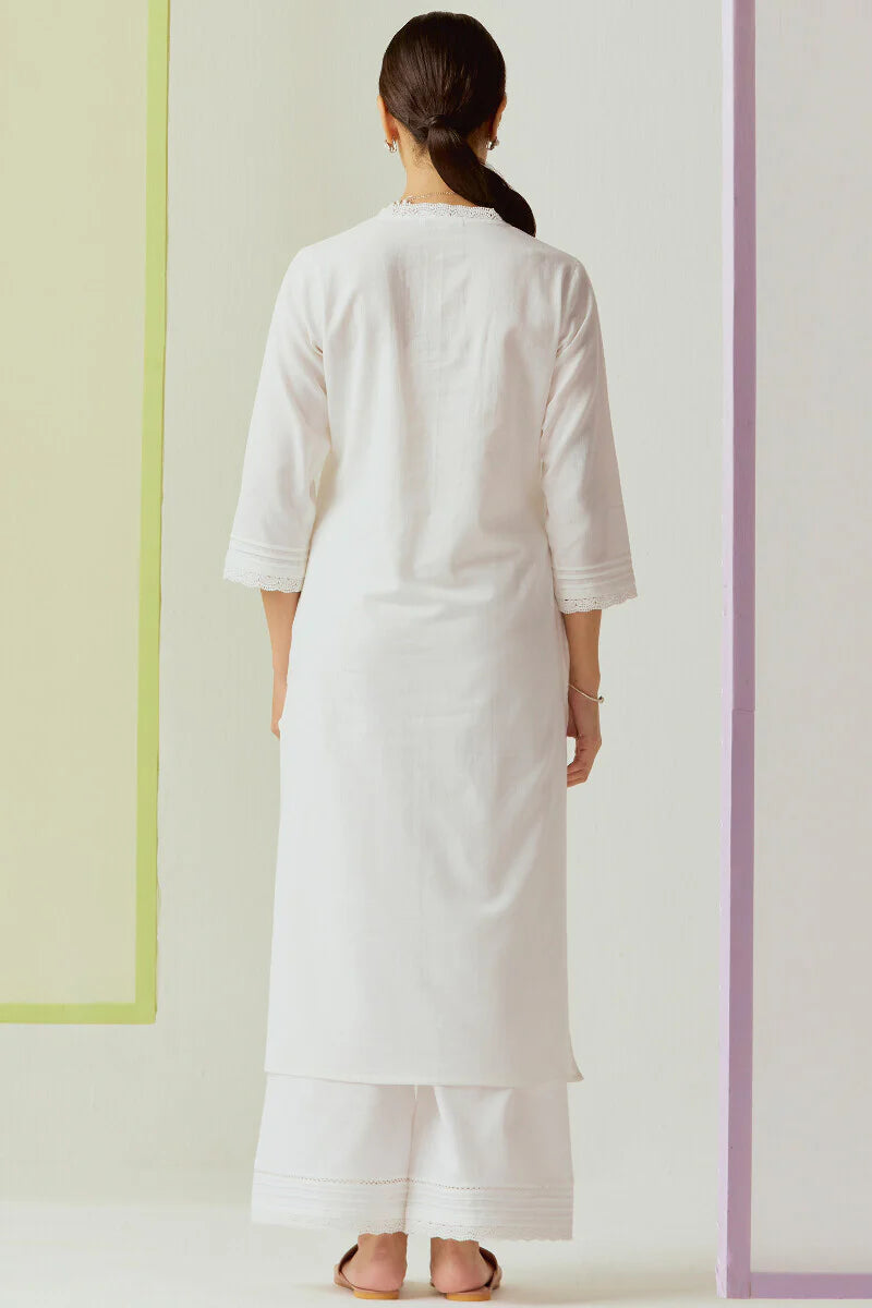 Surplus: Roza Sehreen White Kurta