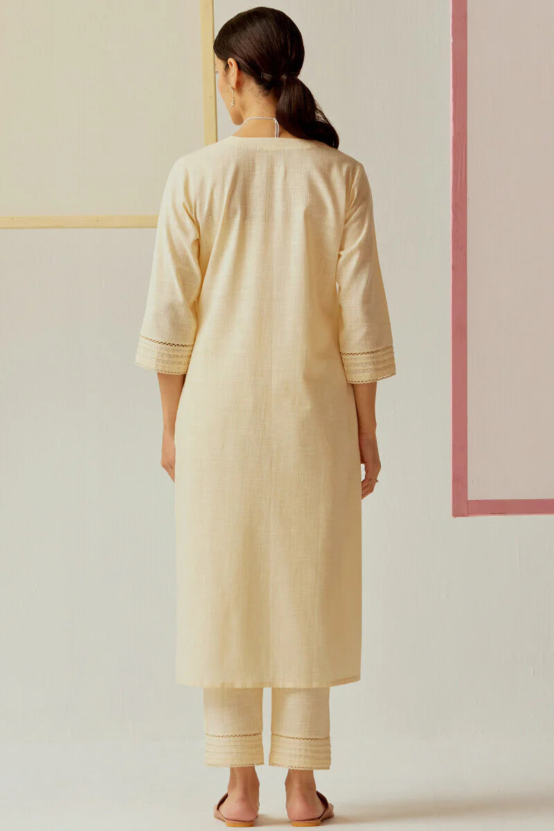 Surplus: Roza Zara Cream Kurta