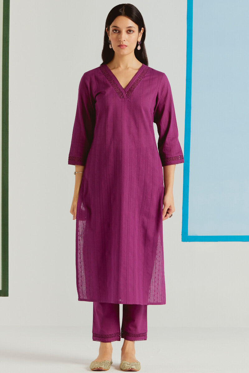 Roza Sehr Magenta Narrow Pants