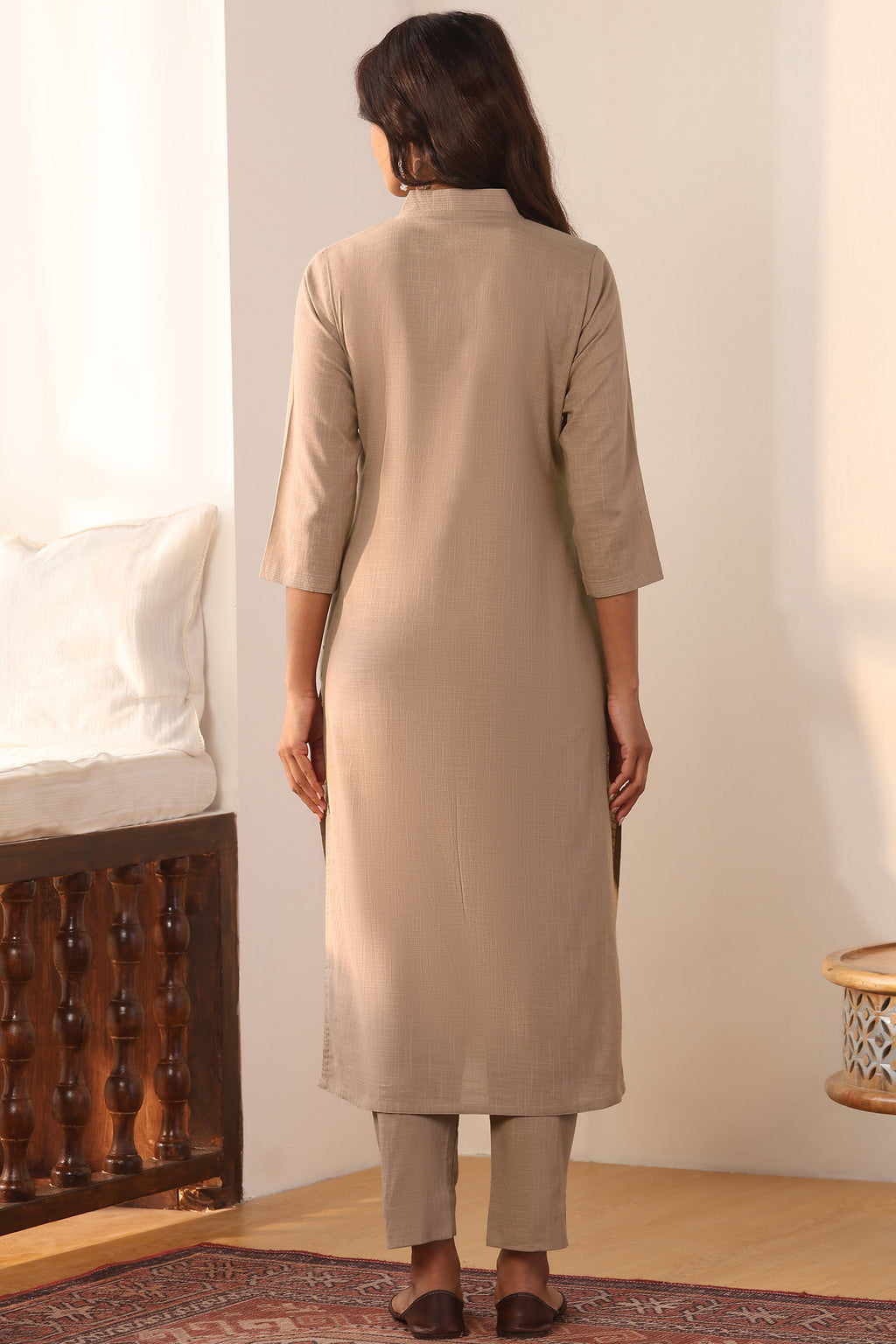 Roza Zeniya Grey Kurta