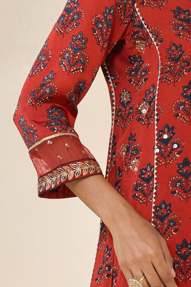 Mehrunissa Aiza Ajrak Kurta