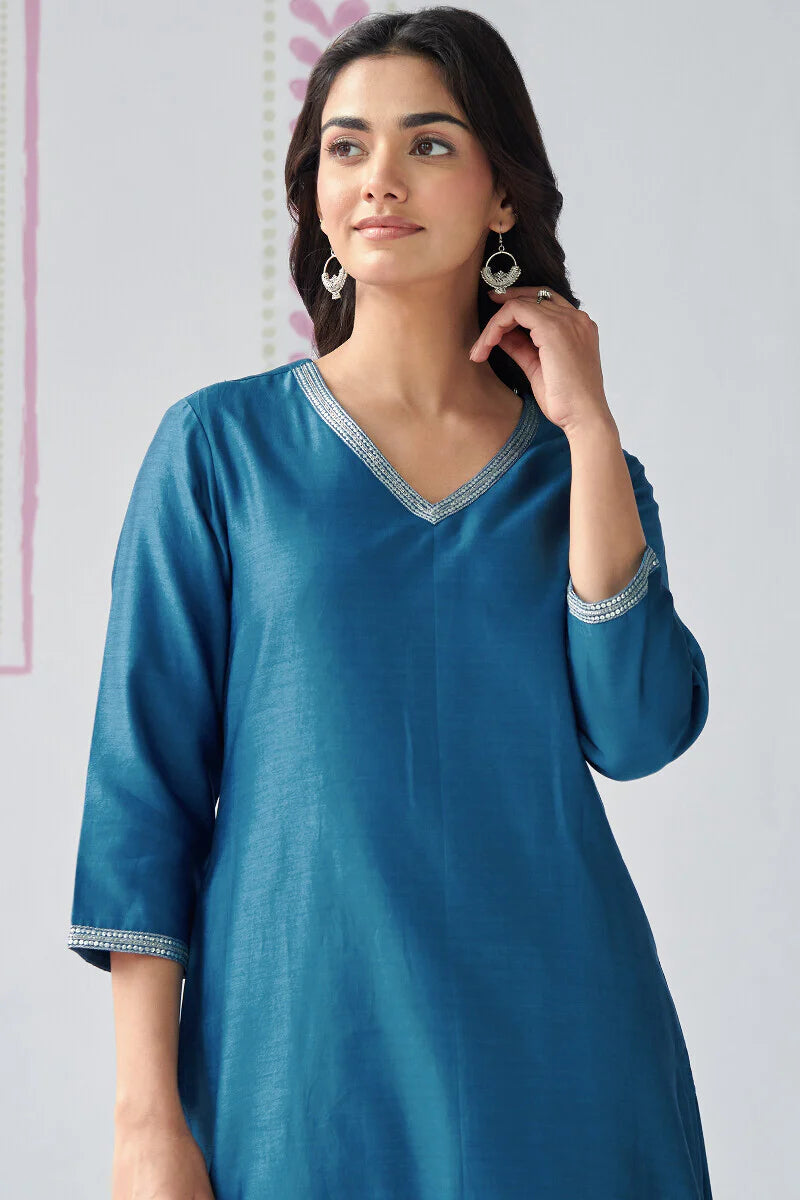 Mehrunissa Nazia Chanderi Kurta