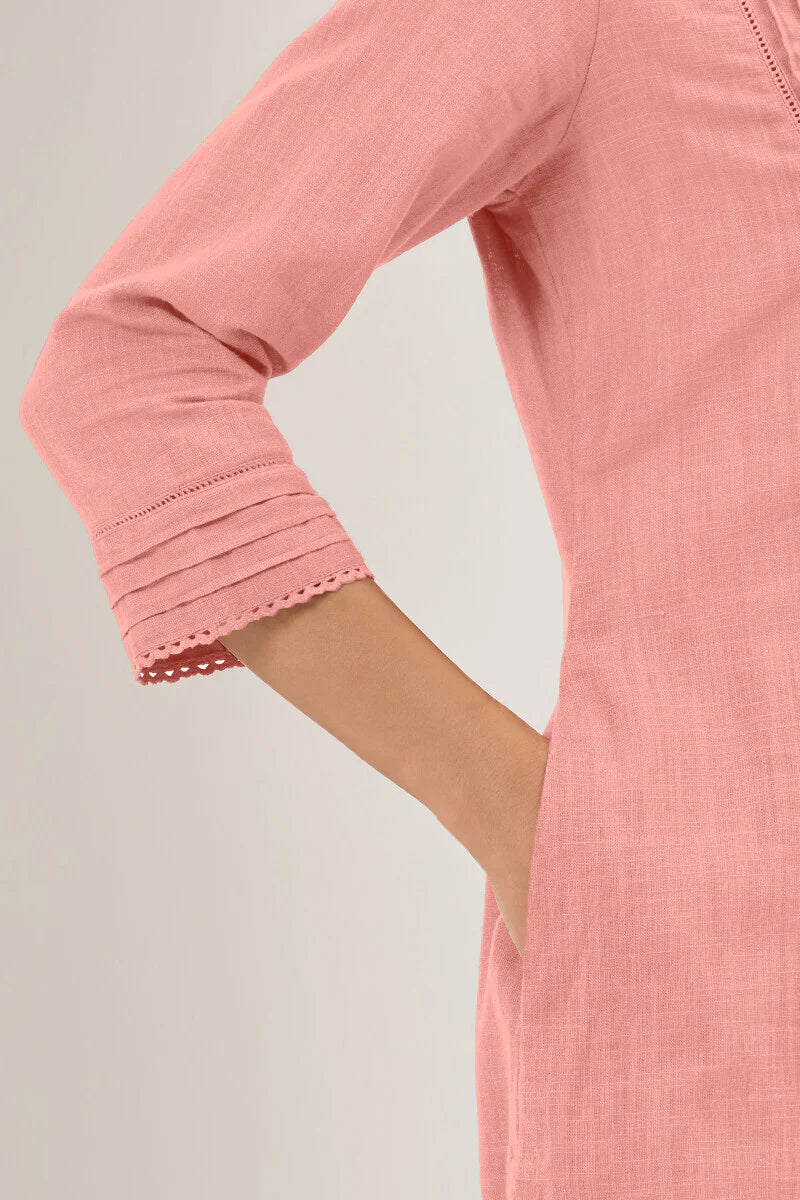 Surplus: Roza Nida Light Pink Kurta