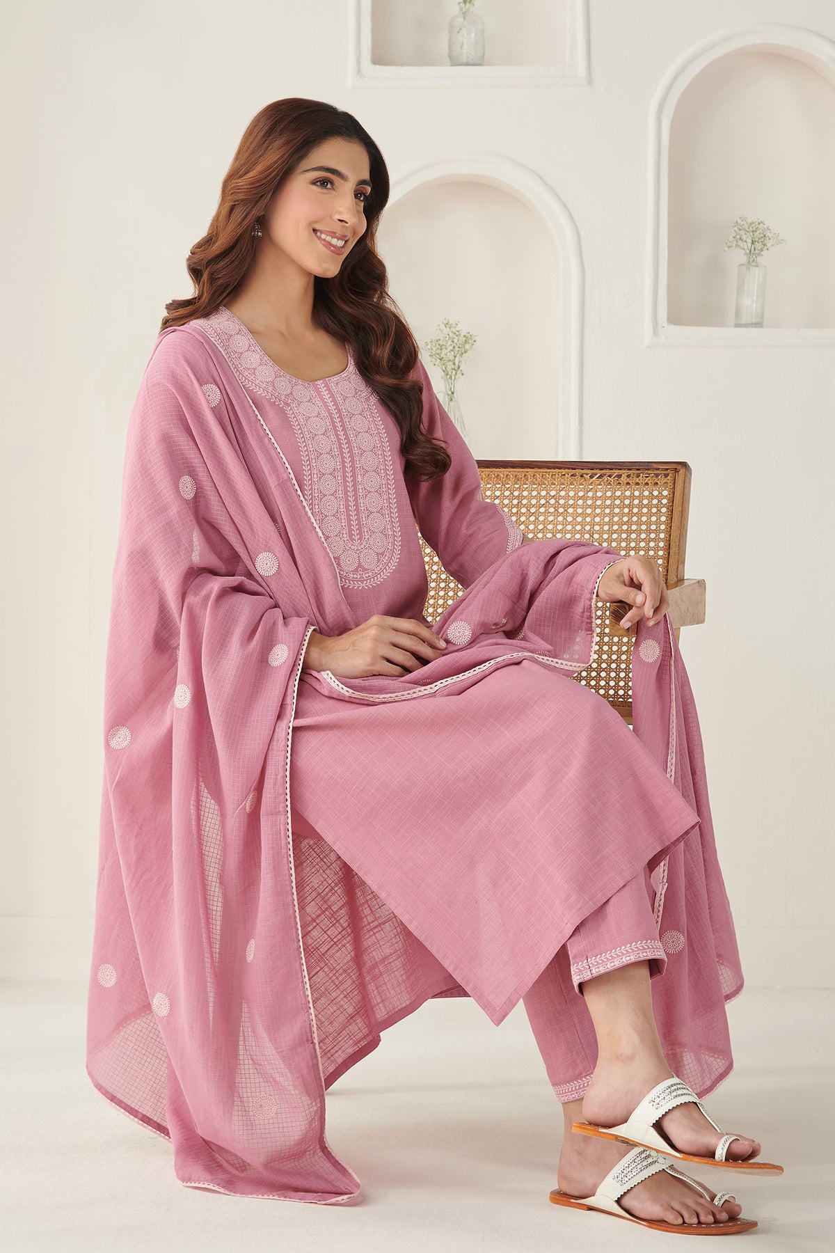 Mehraab Rumeha Pink Kurta