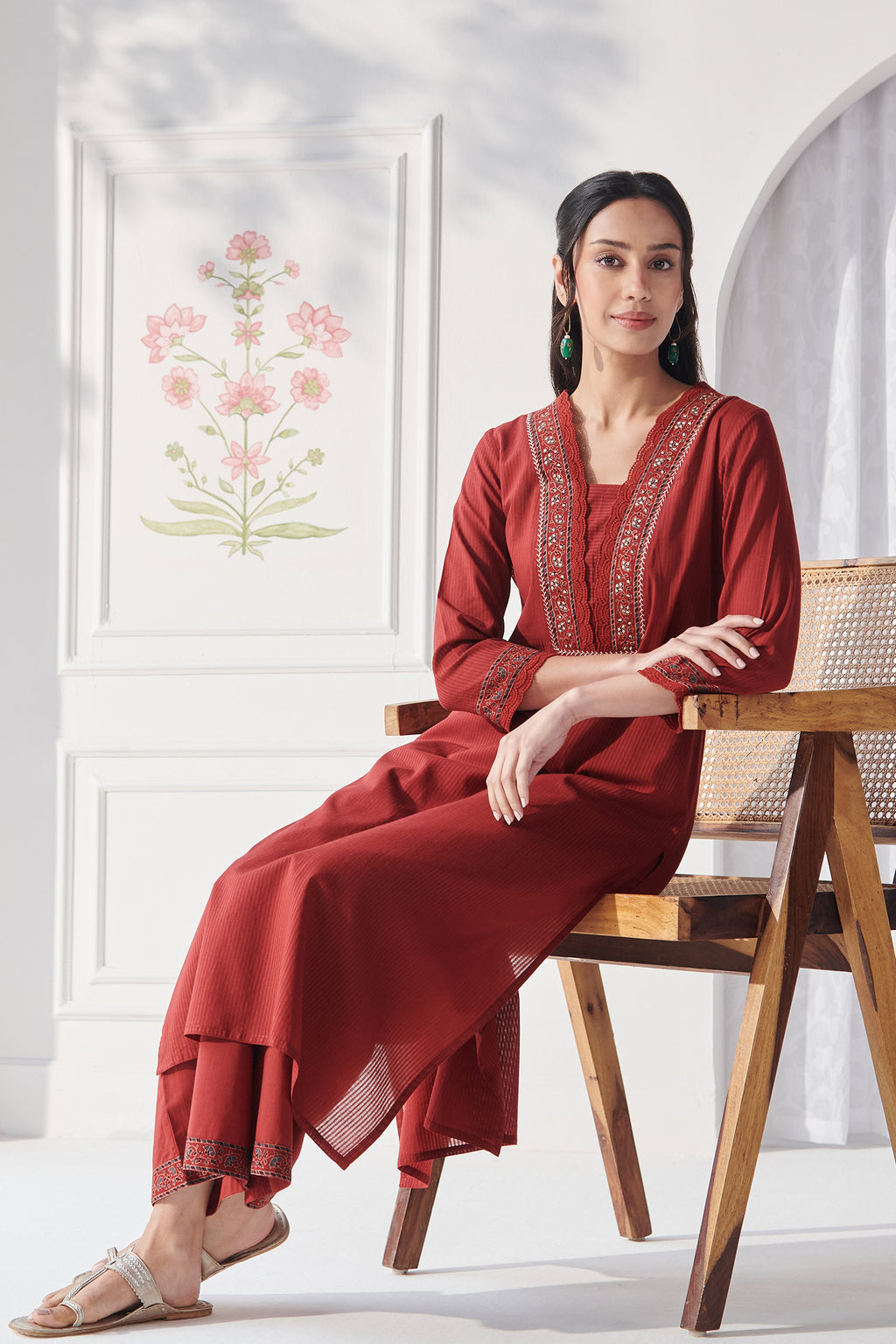 Sehra Amyra Red Kurta