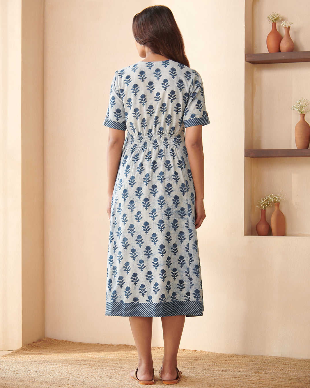 Sehra Zeena Bagru Dabu Dress