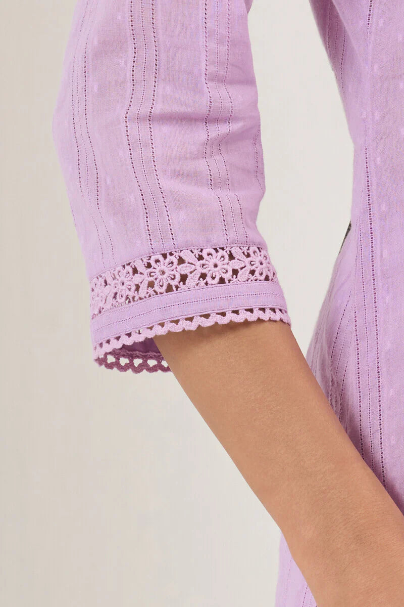 Surplus: Roza Seher Lilac Kurta