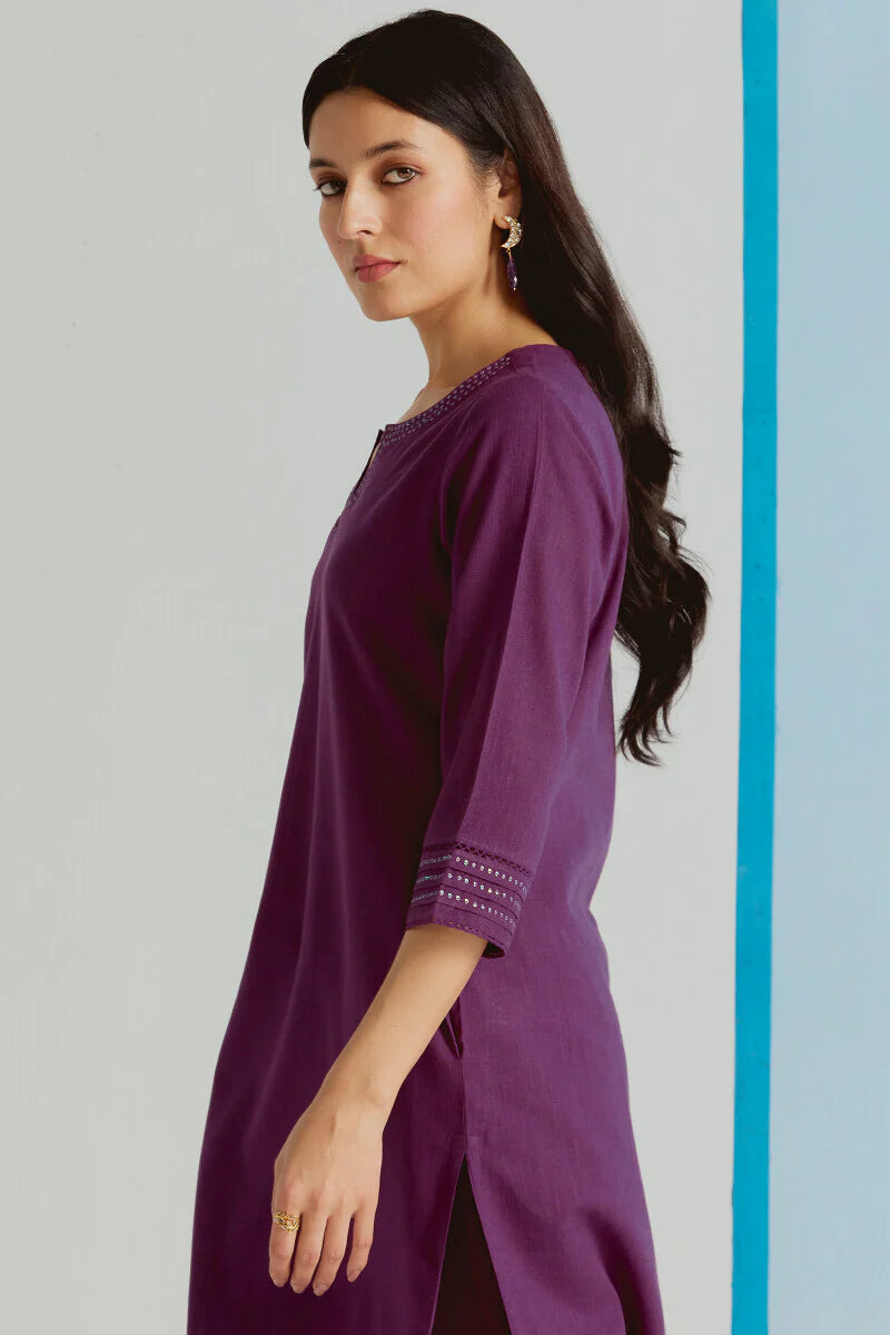 Surplus: Roza Seerat Purple Kurta