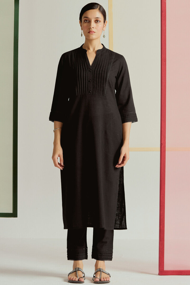 Roza Nida Black Kurta
