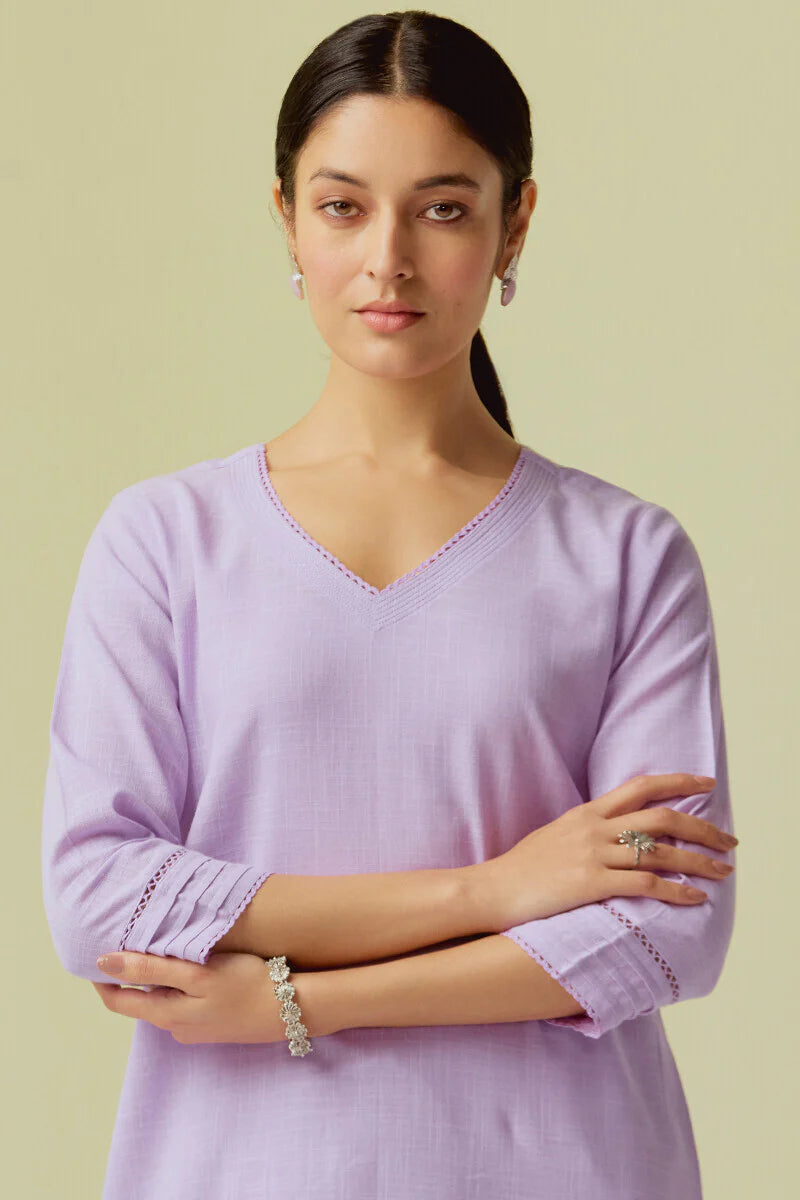 Surplus: Roza Sahira Lavender Kurta