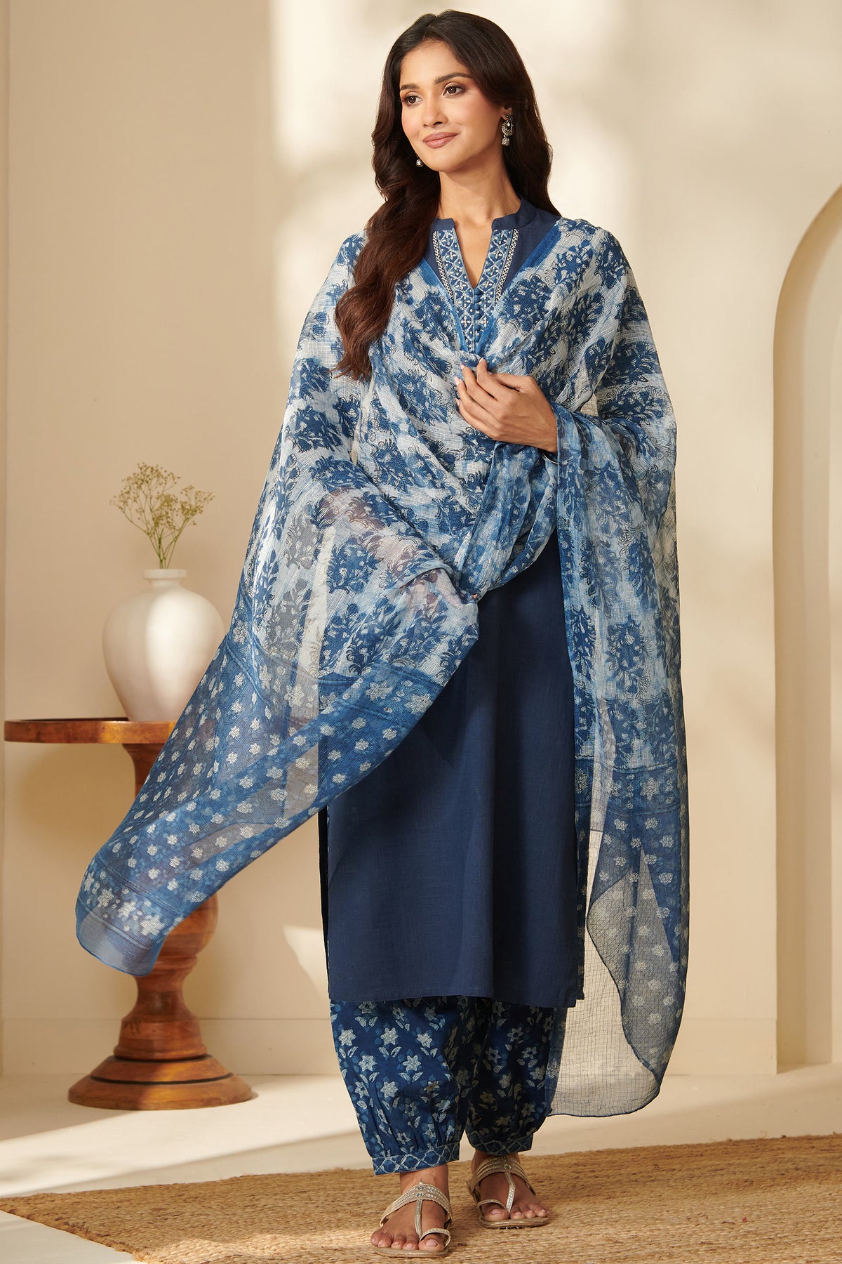 Sehra Nazneen Bagru Kurta