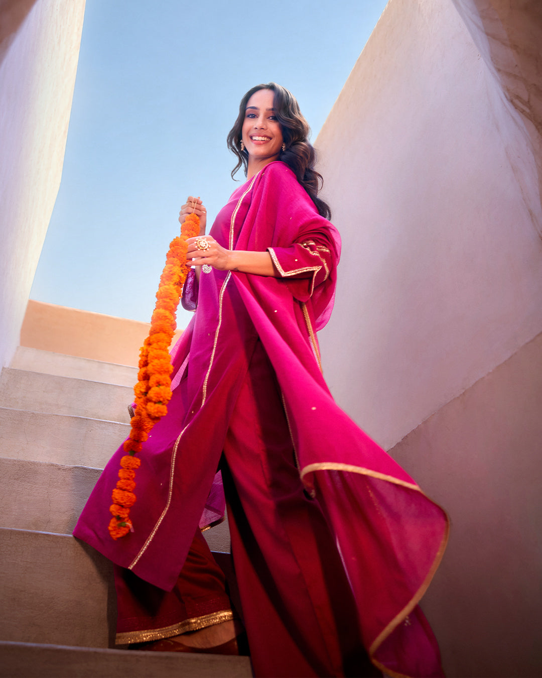 Roshanara Maisha Rani Pink Kurta
