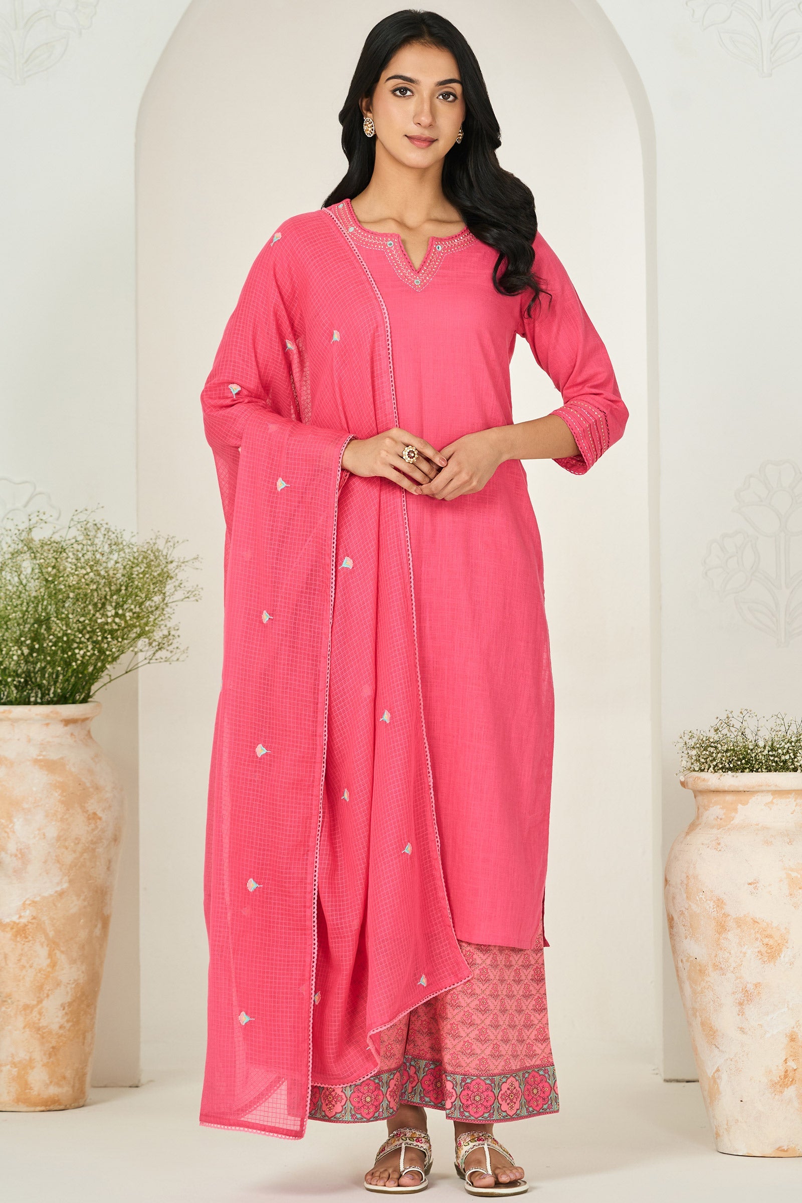 Surplus: Roza Zara Pink Kurta